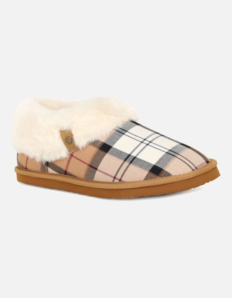 Eloise Tartan Bootie Slippers