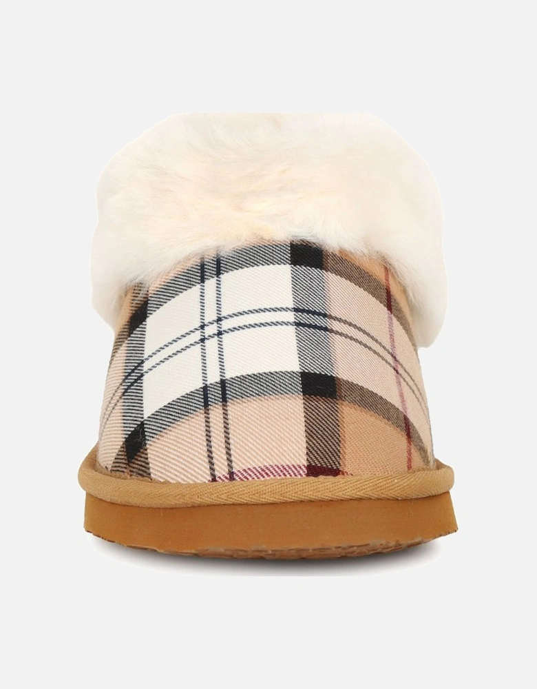 Eloise Tartan Bootie Slippers