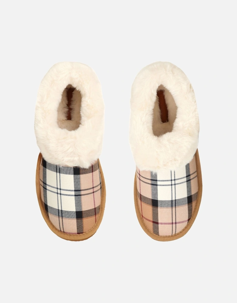 Eloise Tartan Bootie Slippers