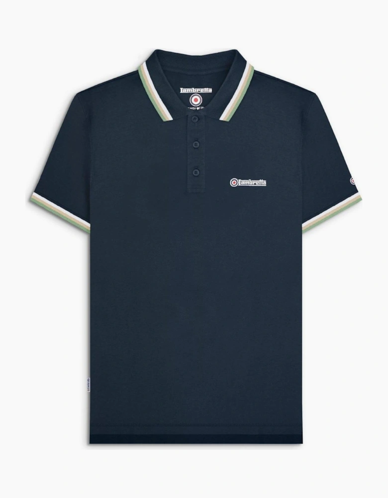 Lambretta Mens Triple Tipped Polo Shirt