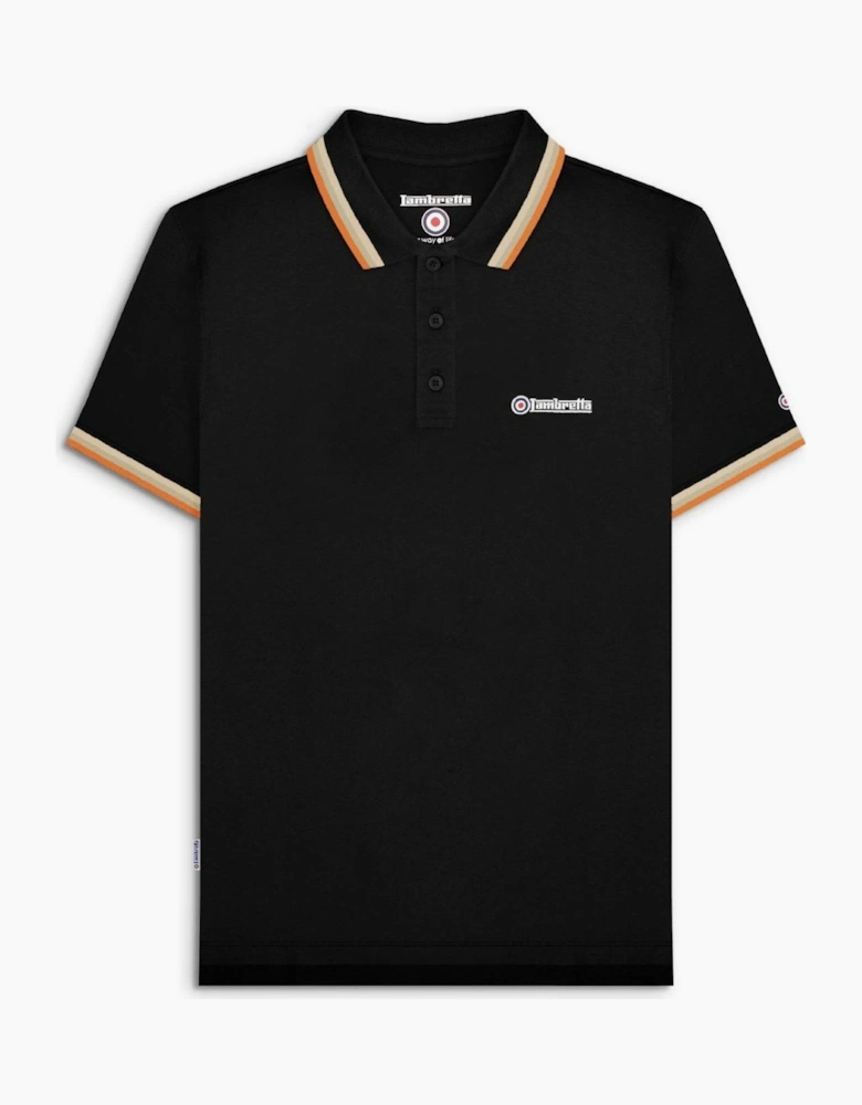Lambretta Mens Triple Tipped Polo Shirt