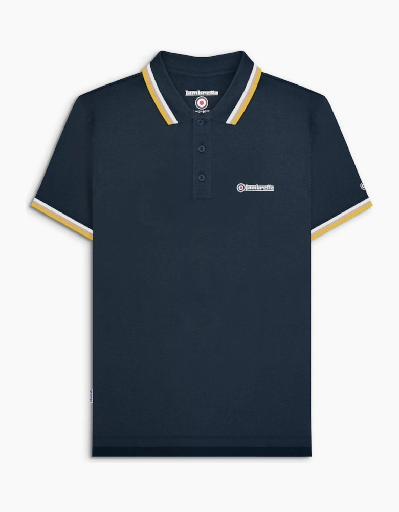 Lambretta Mens Triple Tipped Polo Shirt
