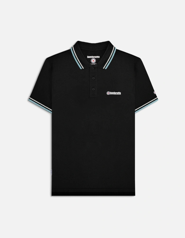 Mens Twin Tipped Retro Polo Shirt
