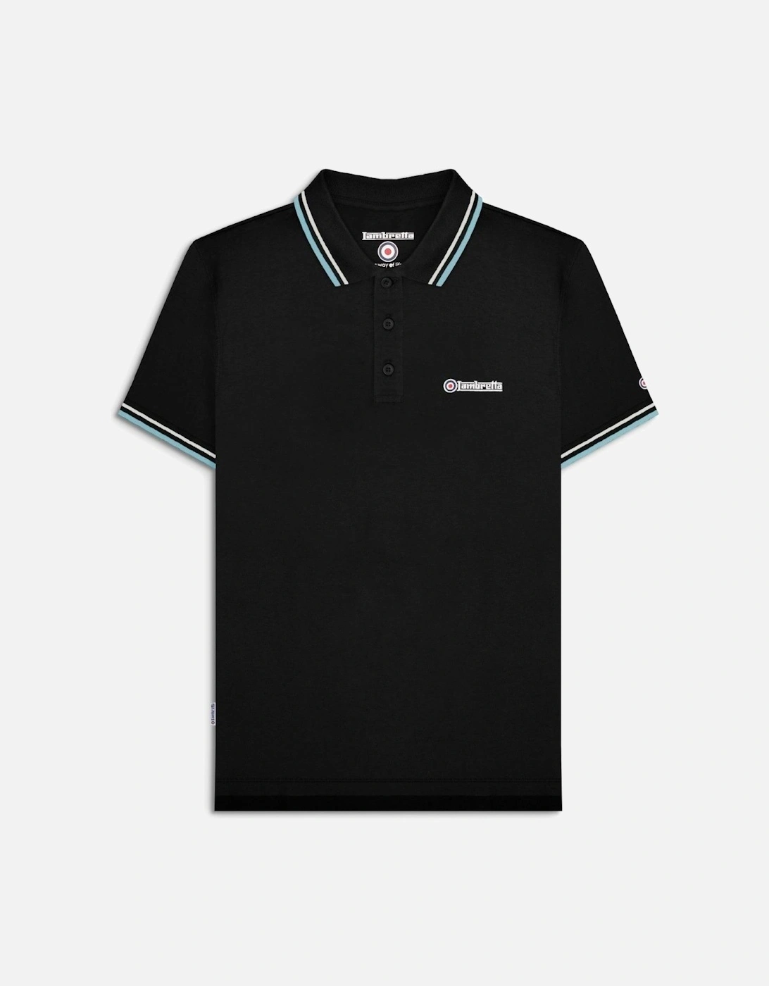 Mens Twin Tipped Retro Polo Shirt