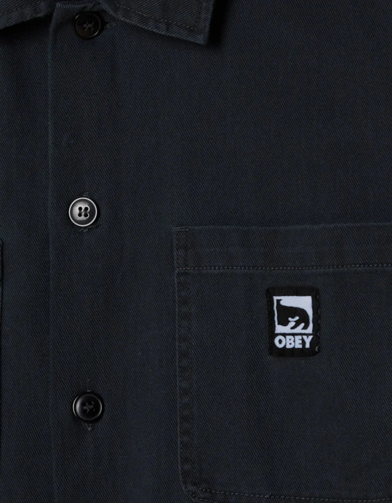 Harvey Shirt Jacket - Black Faded Wash