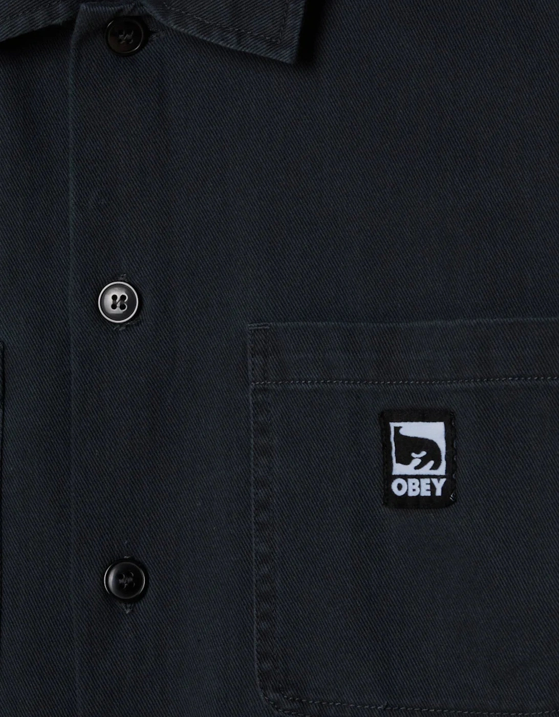 Harvey Shirt Jacket - Black Faded Wash
