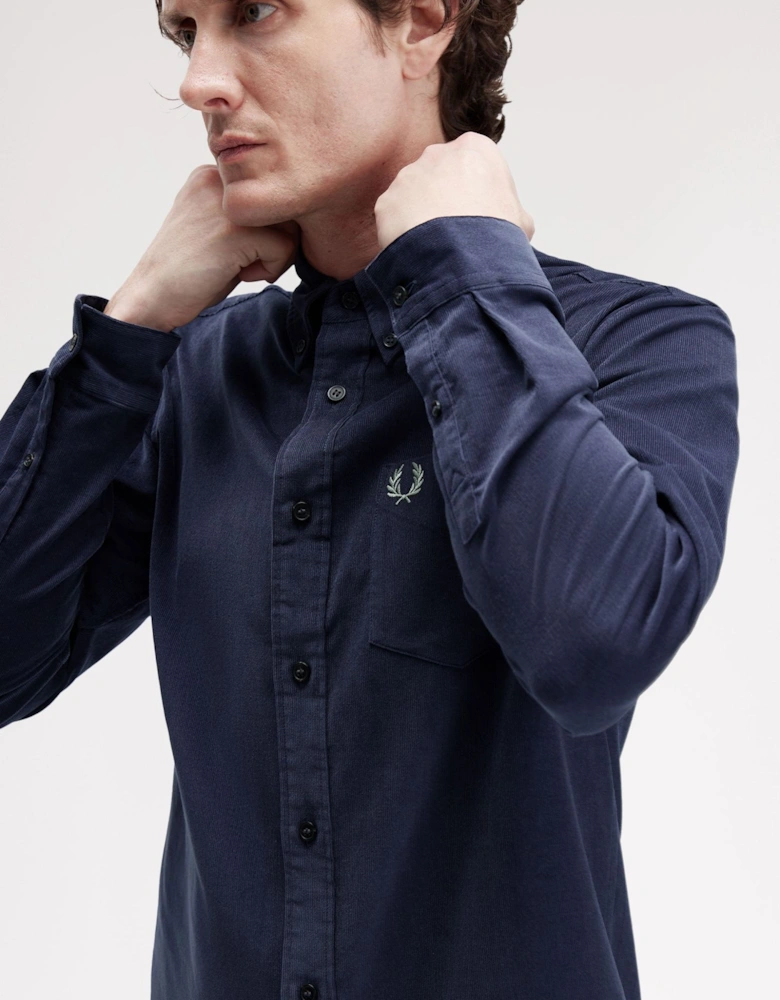 M1737 Needle Cord Shirt - Dark Airforce