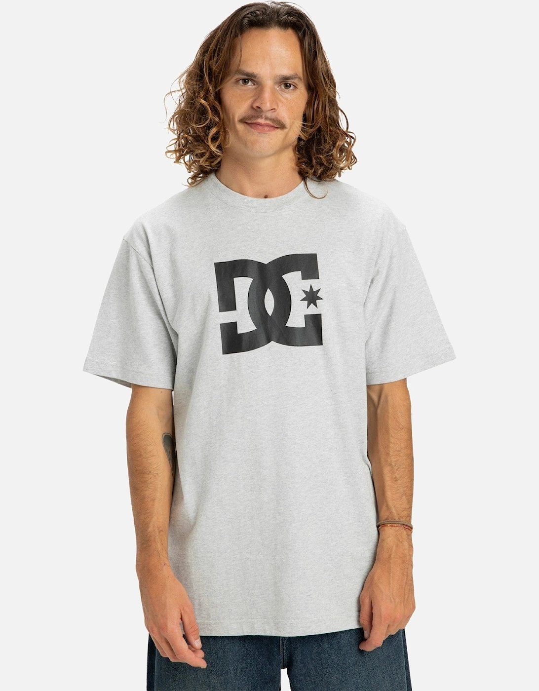 Mens DC Star Cotton Crew Neck T-Shirt, 2 of 1