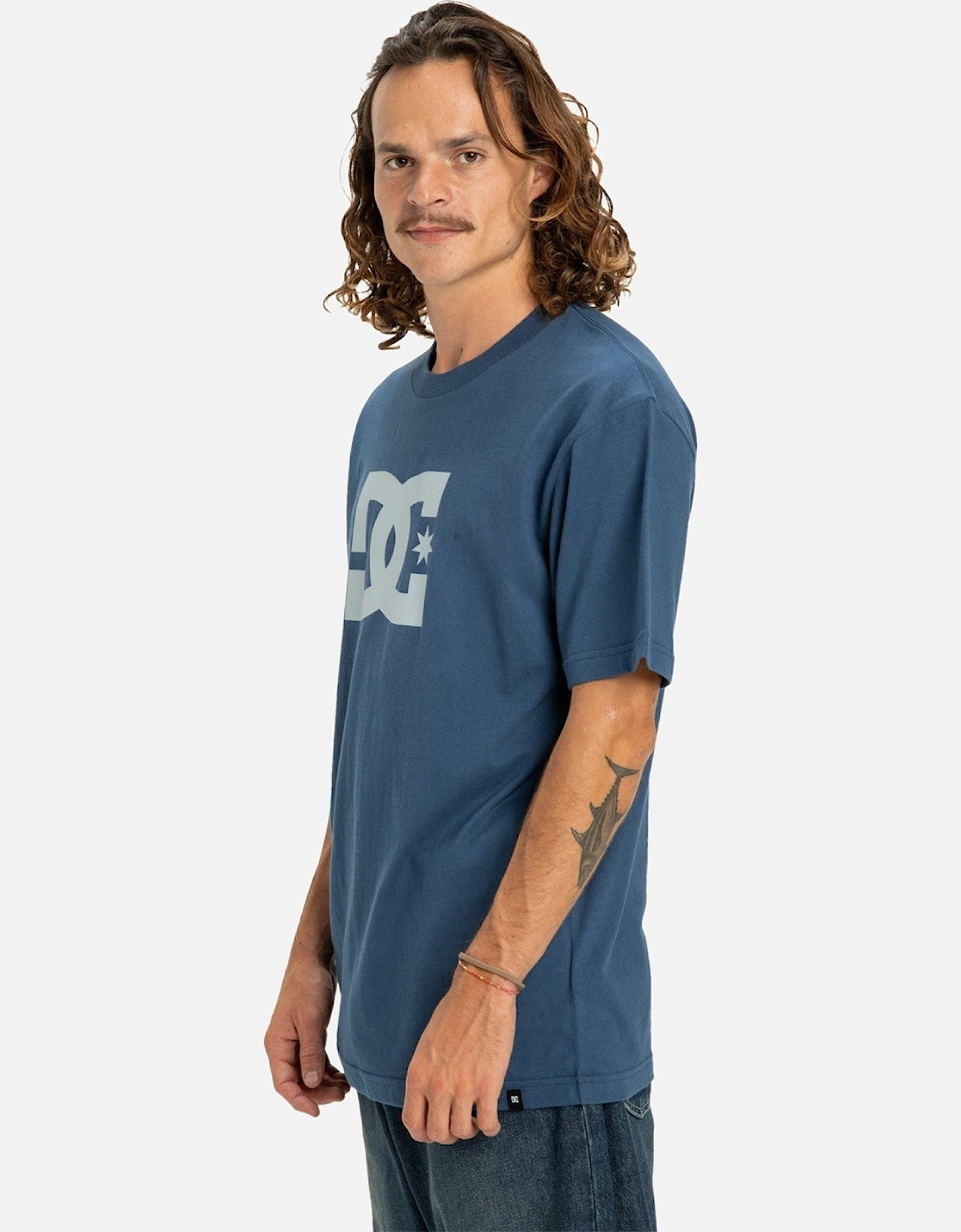 Mens DC Star Cotton Crew Neck T-Shirt, 2 of 1