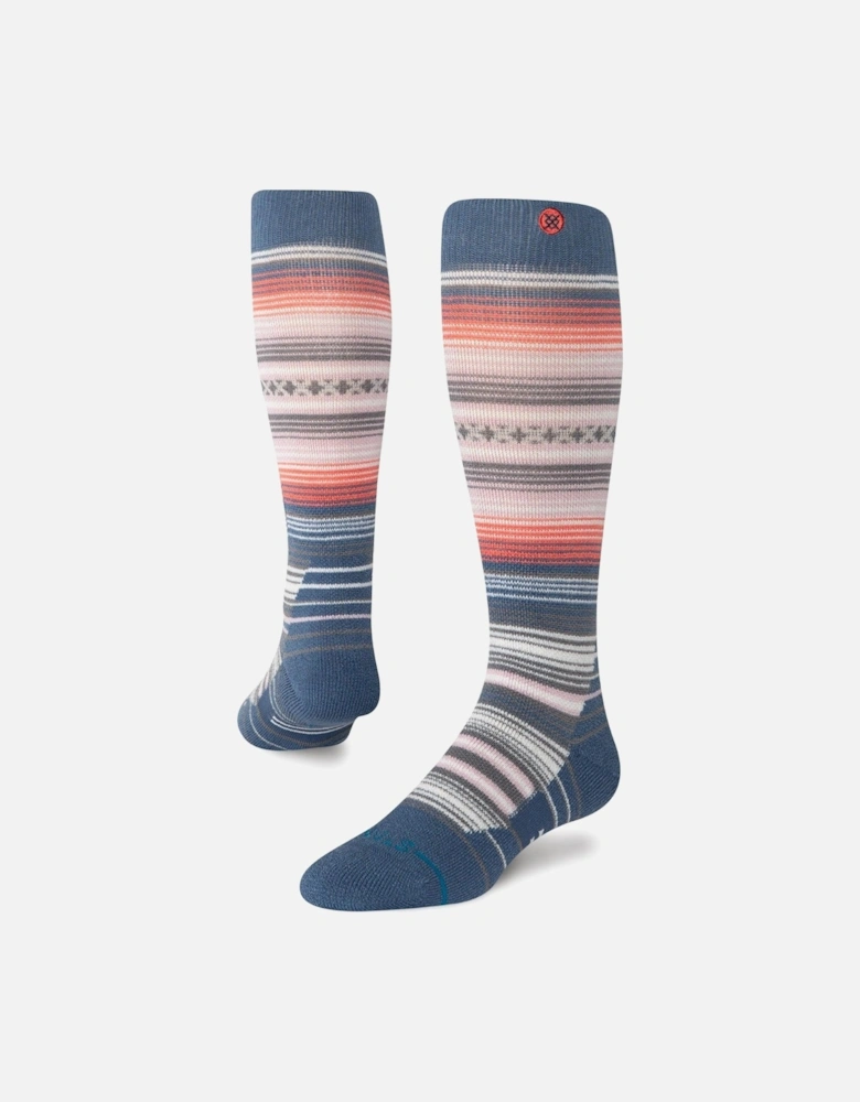 Womens Curren Over The Calf Wool Ski Socks