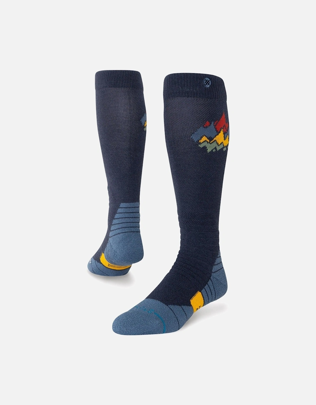 Unisex Peaks Over The Calf Wool Ski Socks, 2 of 1