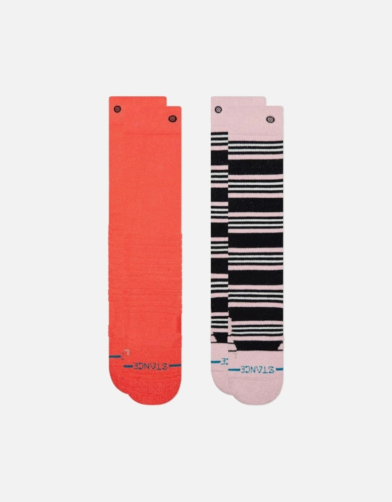 Womens Trailblazer Over The Calf 2 Pack Crew Socks