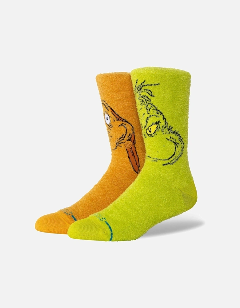 Unisex Grinch & Max Christmas Odd Crew Socks