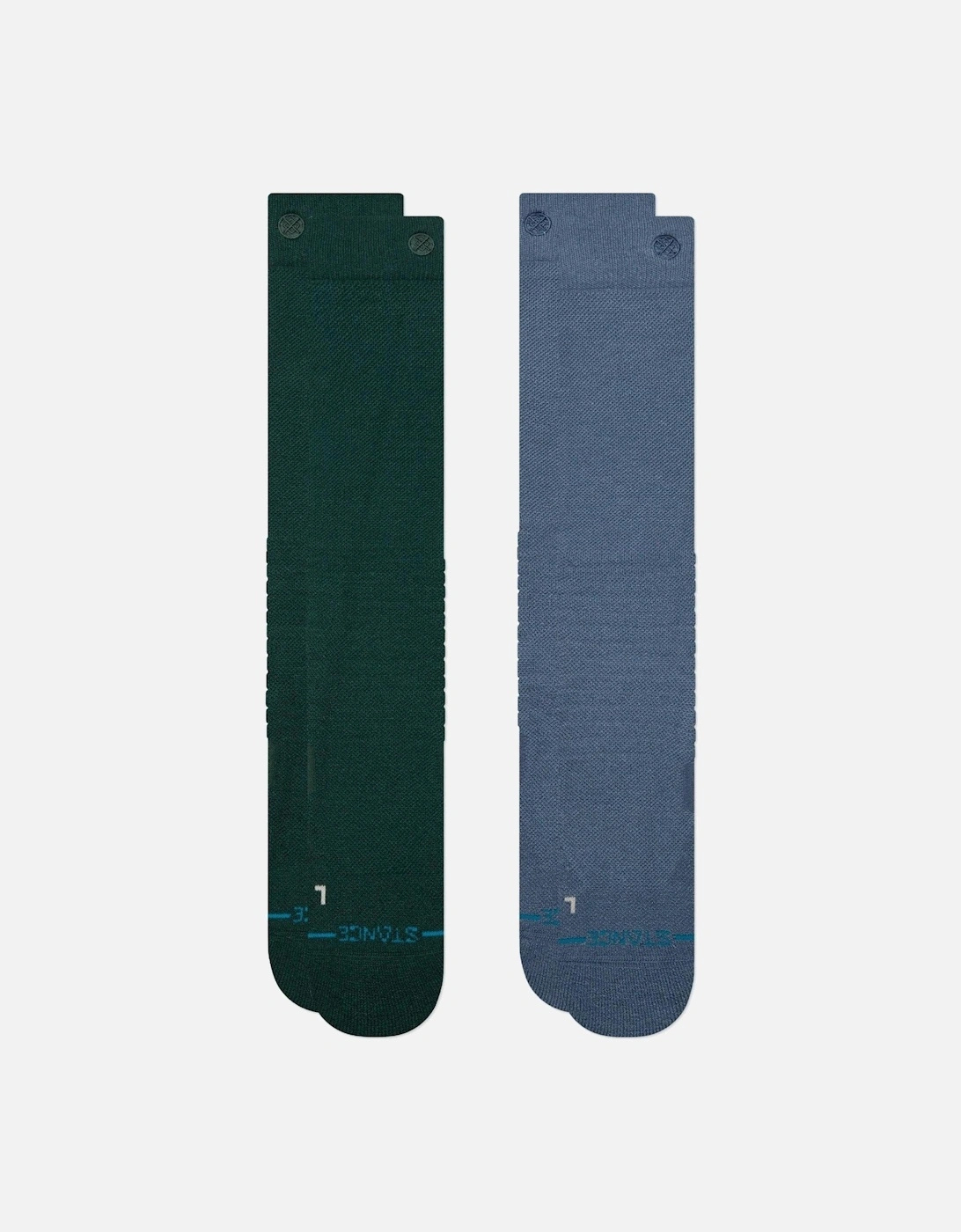 Unisex Solid Over The Calf 2 Pack Ski Socks, 2 of 1