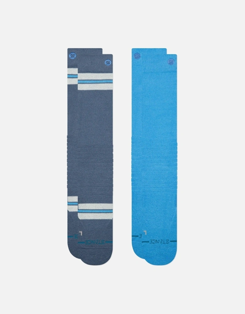 Unisex Kaden Mid Poly 2 Pack Ski Socks