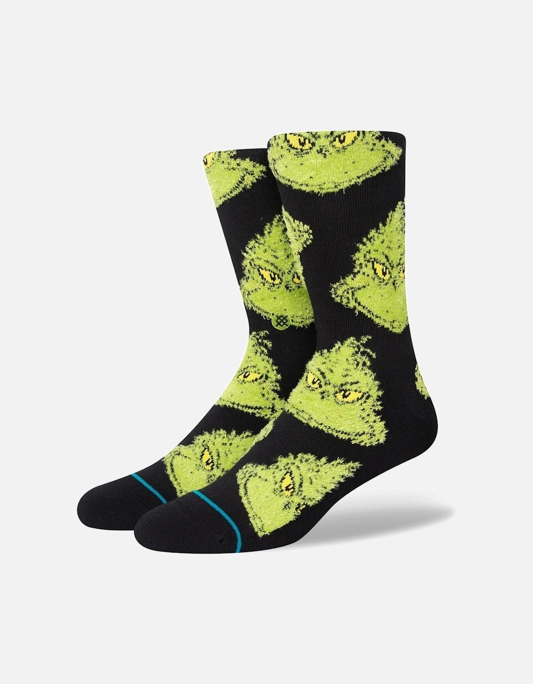 Kids Mean One The Grinch Christmas Crew Socks, 2 of 1