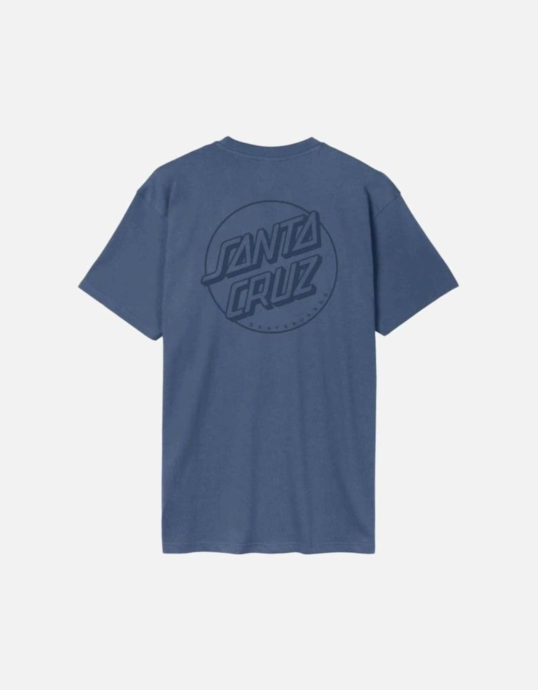 Mens Tonal Opus Dot Stripe Short Sleeve T-Shirt