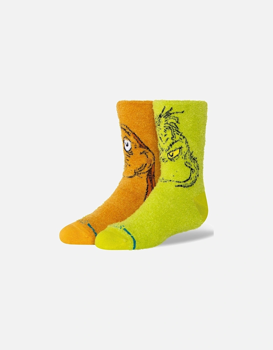 Kids Grinch & Max Christmas Odd Crew Socks, 2 of 1