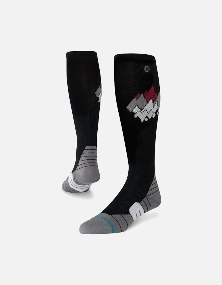 Unisex Peaks Ultra Light Over The Calf Wool Ski Socks