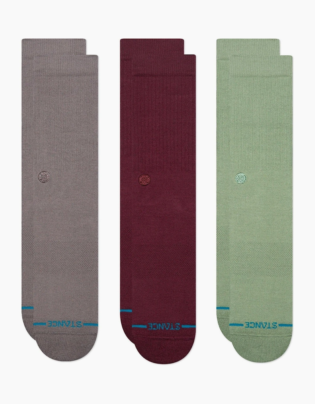 Stance Unisex Multi Icon 3 Pack Crew Socks  M