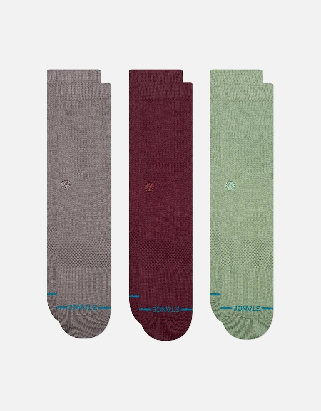 Unisex Icon 3 Pack Crew Socks, 2 of 1