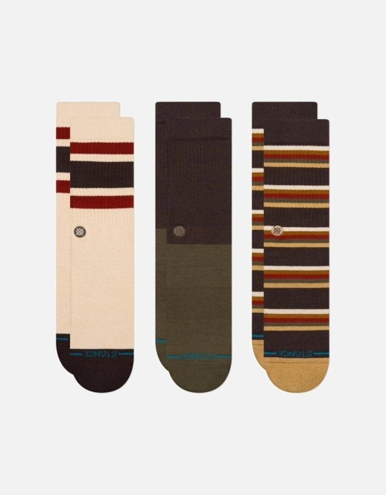 Unisex Mill House 3 Pack Crew Socks
