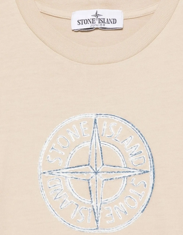 Kids 0264 Compass T-Shirt Beige