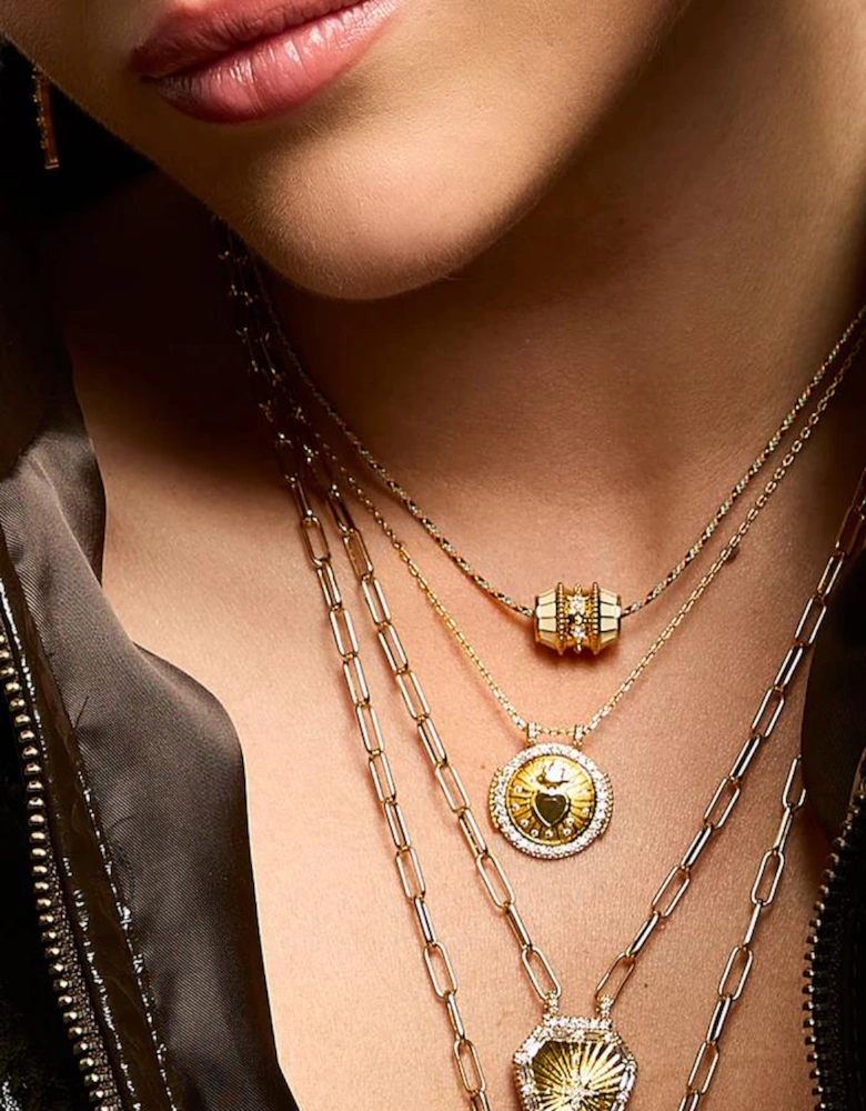 Mya-Bay Labradorite Heart Boho Necklace