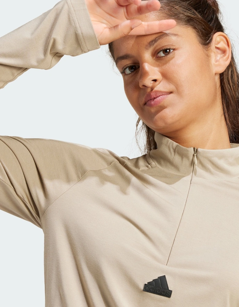 Women's Fitness Top Beige
