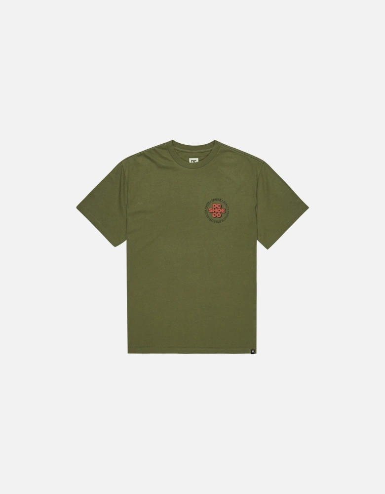 Mens Work Circle Graphic Short Sleeve T-Shirt