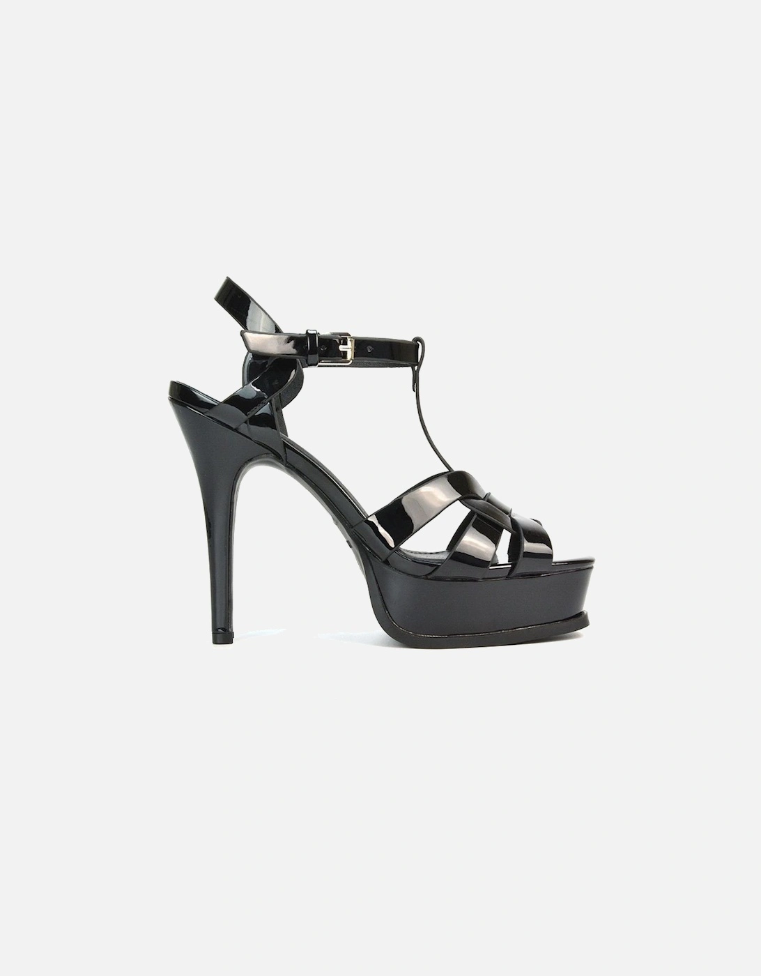'Dafney' Open Toe Strappy Platform Stiletto Heeled Sandal With Ankle Strap, 2 of 1