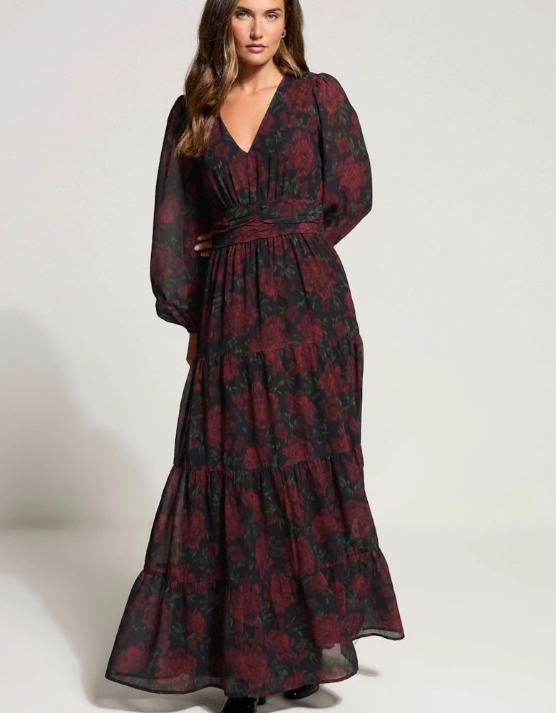Tall Rose Chiffon Dress