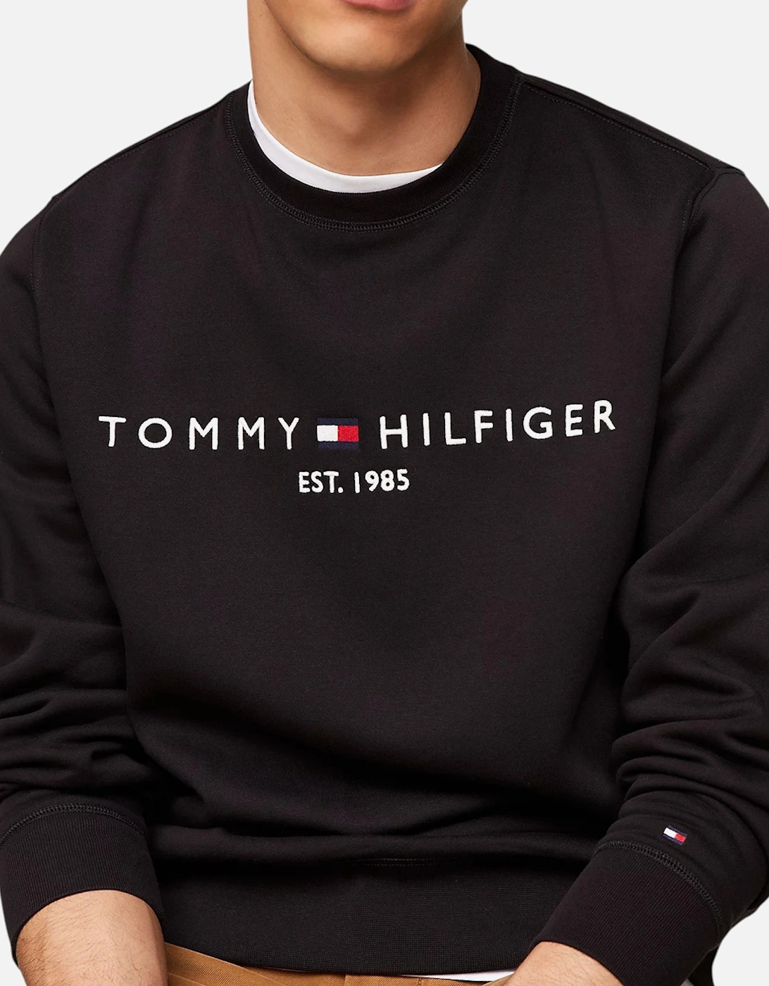Mens Fleece Sweatshirt Embroidered Logo Jumper