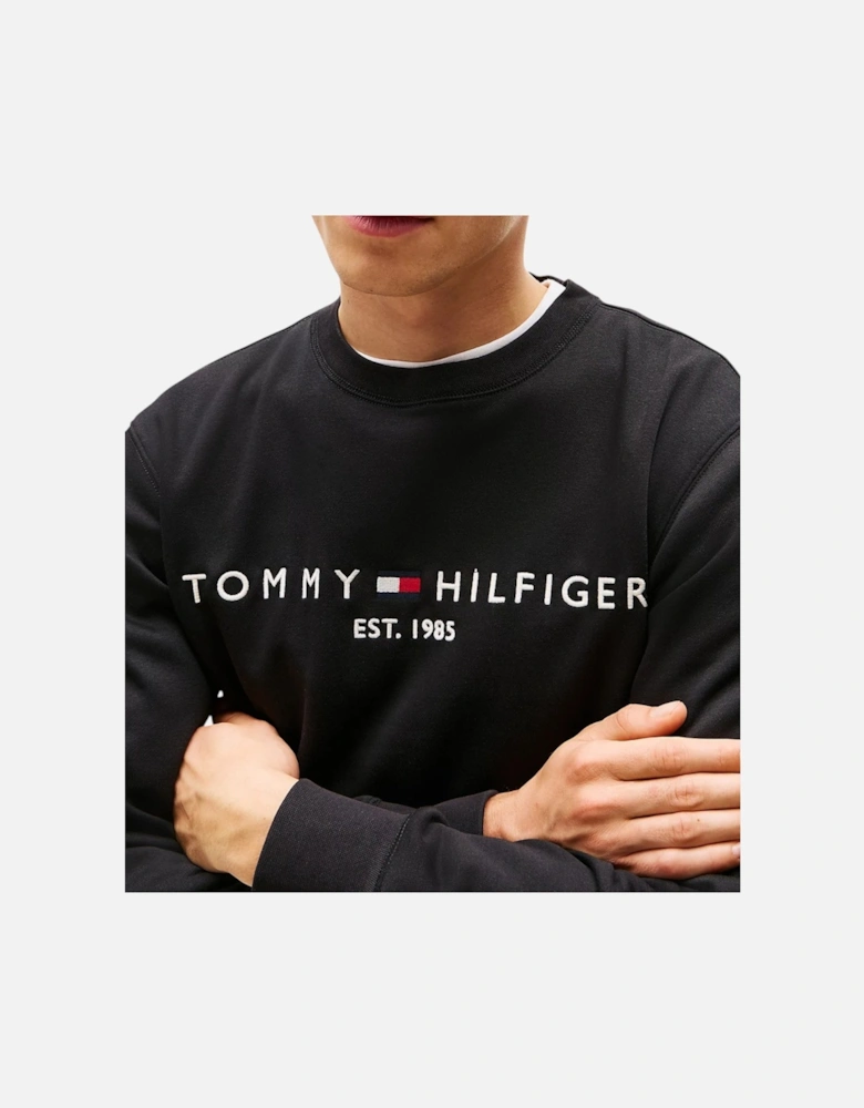 Mens Fleece Sweatshirt Embroidered Logo Jumper