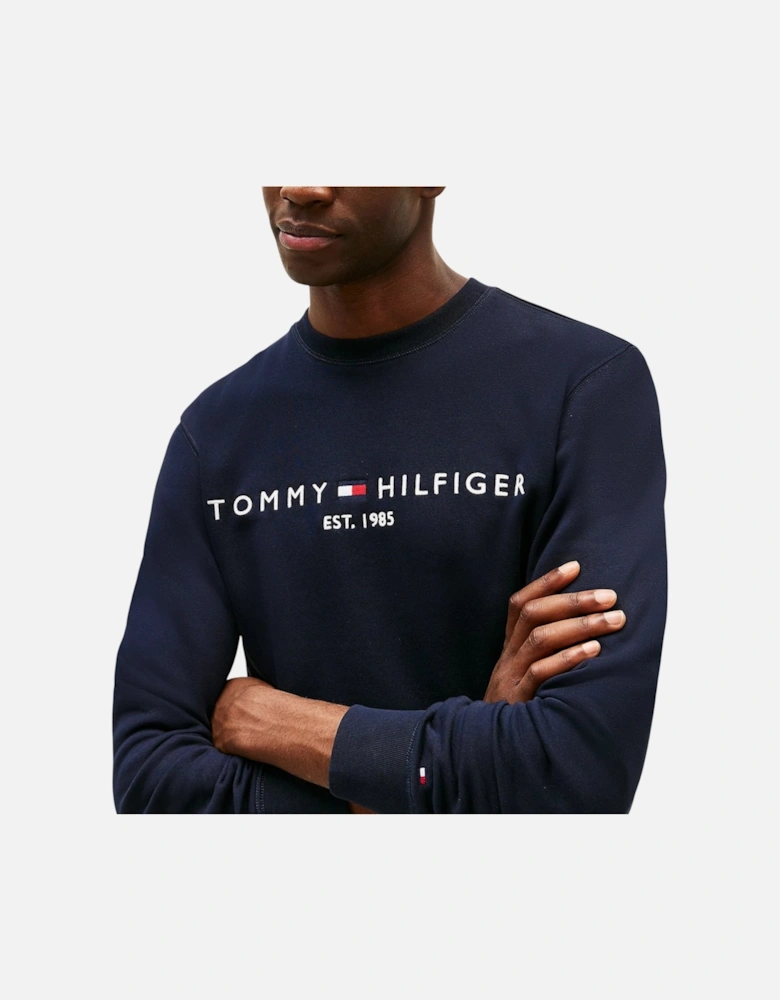 Mens Fleece Sweatshirt Embroidered Logo Jumper