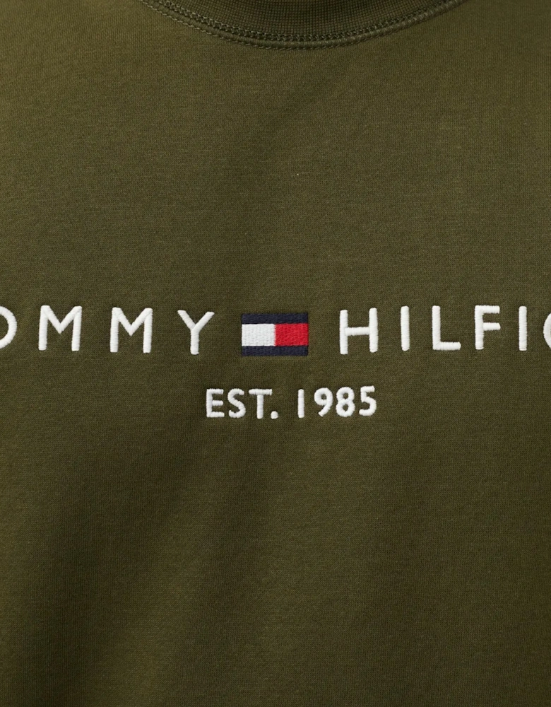 Mens Fleece Sweatshirt Embroidered Logo Jumper