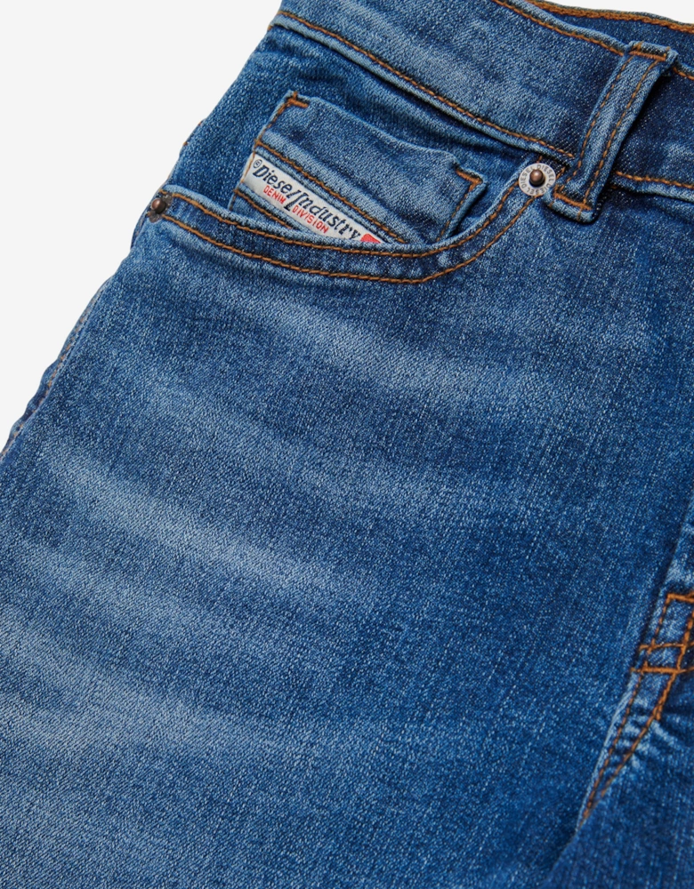 Girls Wide Leg Jeans in Blue