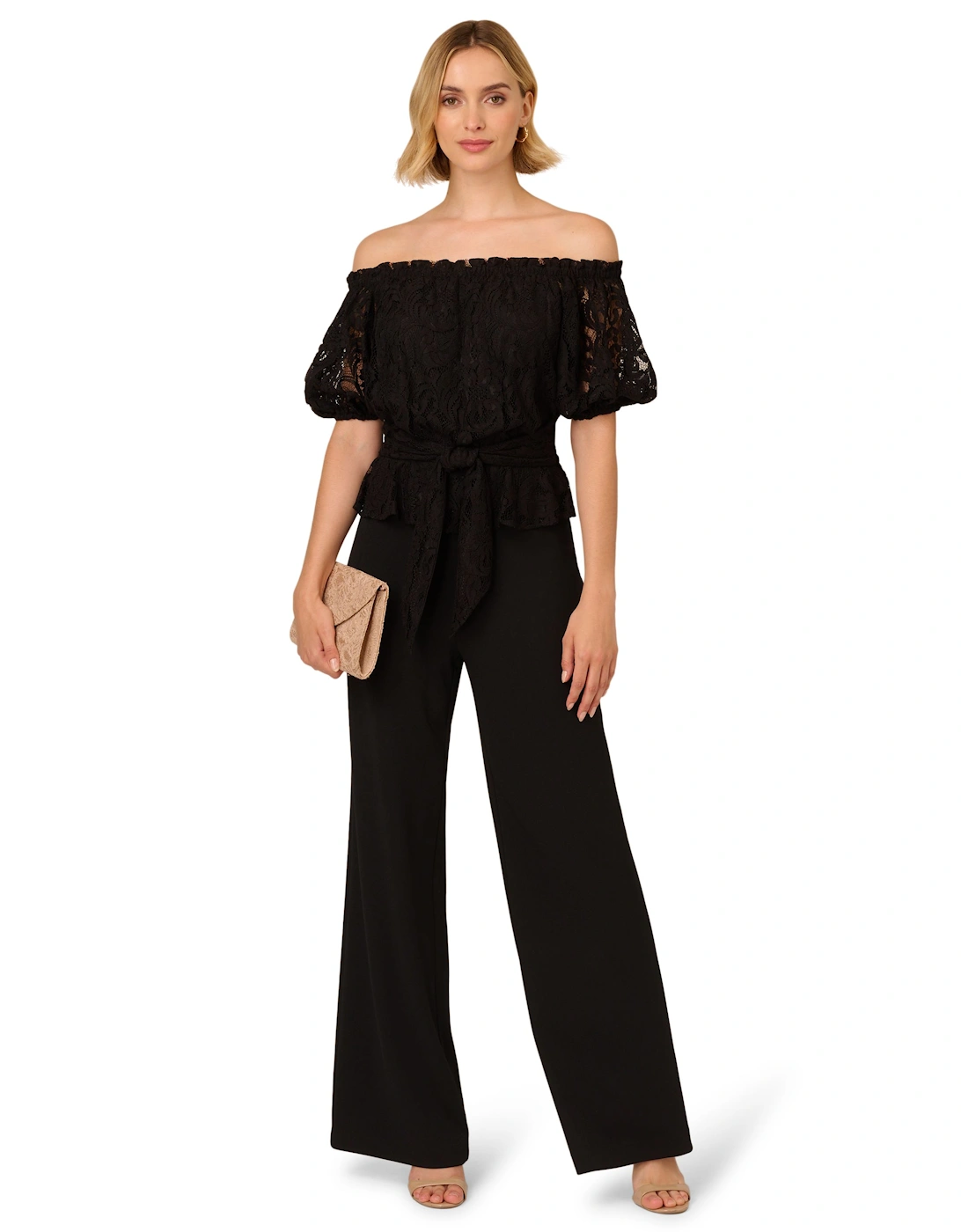 Lace And Crepe Jumpsuit, 2 of 1