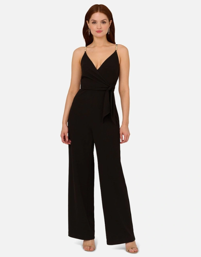 Surplice Tie Front Jumpsuit