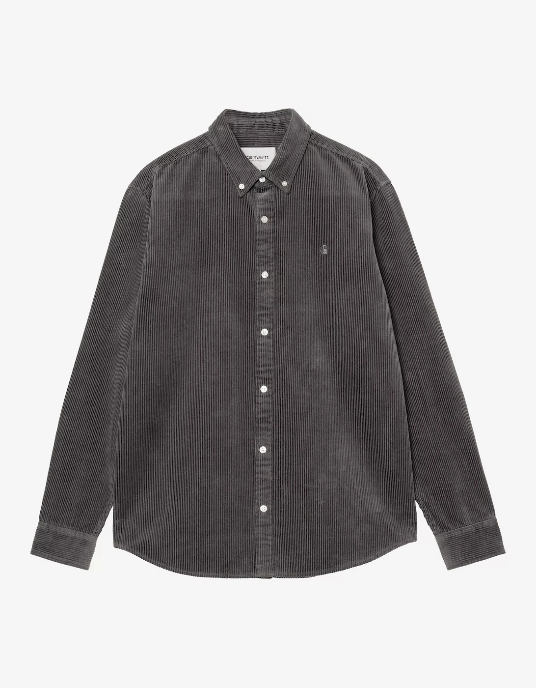CARHARTT MADISON CORD SHIRT GRAPHITE