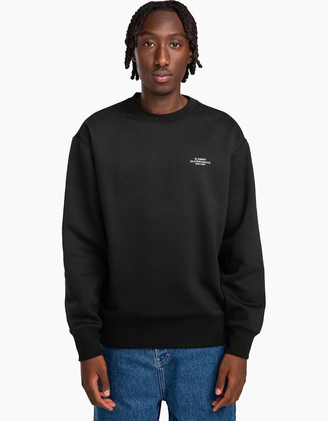 Element Men's Element Mens Element Co Crew Neck Sweatshirt - Flint Black