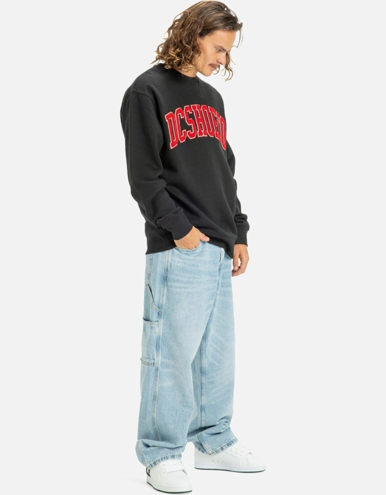 Mens Varsity Pullover Crewneck Sweatshirt