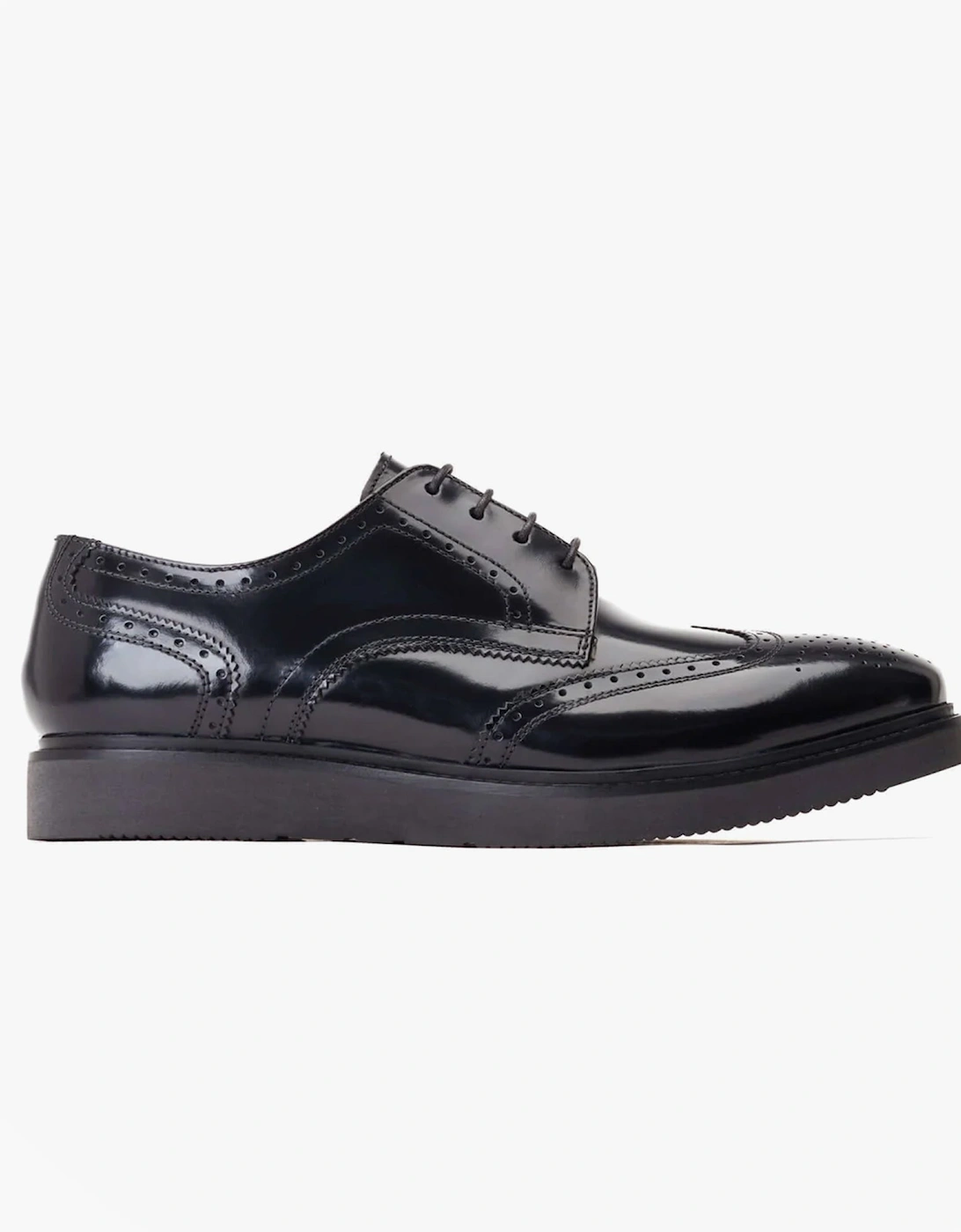 London JOE Mens Shoes Black, 7 of 6