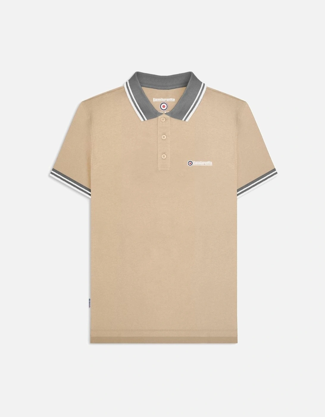 Mens Contrast Tip Short Sleeve Polo Shirt, 2 of 1