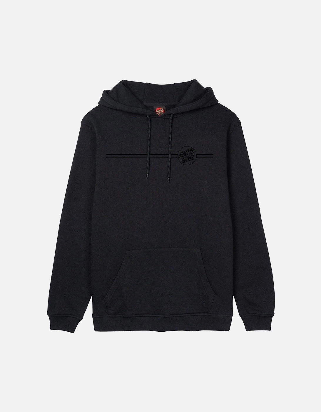 Mens Tonal Opus Dot Stripe Hoodie, 2 of 1