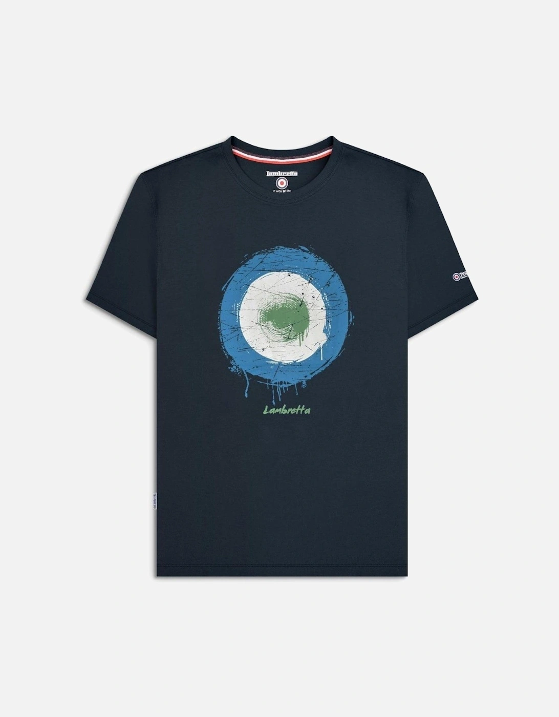 Mens Target Spray Short Sleeve T-Shirt, 2 of 1