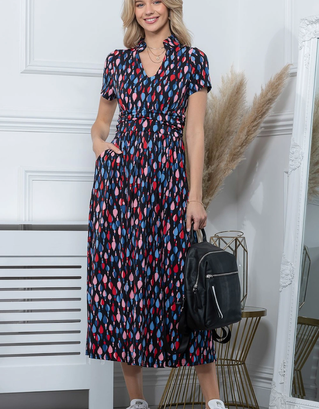 Mabrouka Stand Neck Maxi Dress, 2 of 1