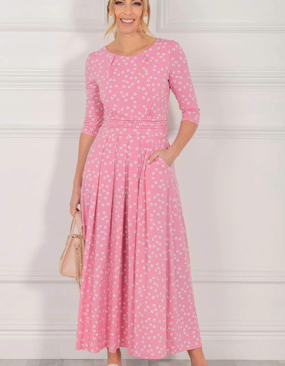 Denisse Spotty Maxi Dress, 2 of 1