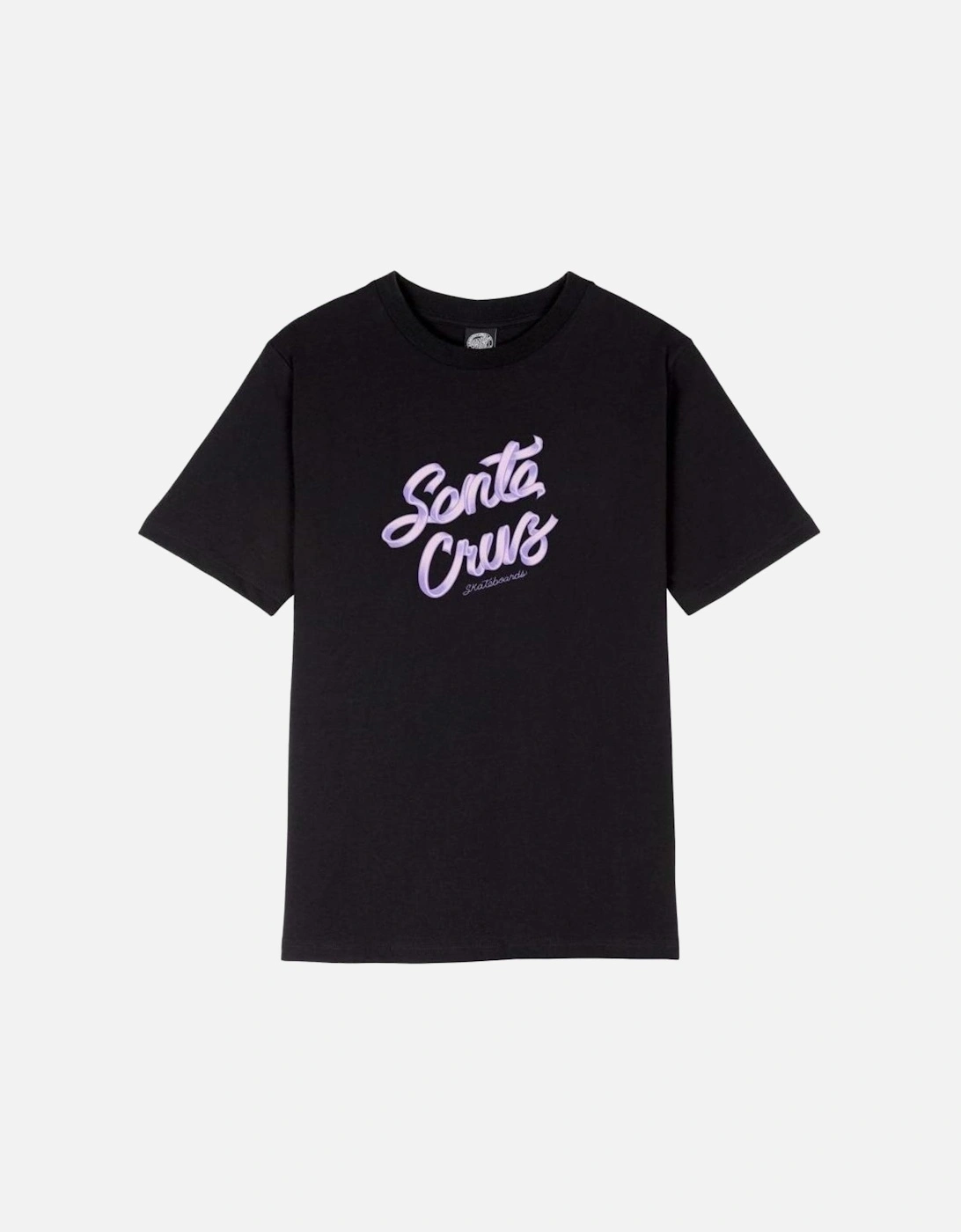 Womens Ribbon Script Front Short Sleeve T-Shirt, 2 of 1