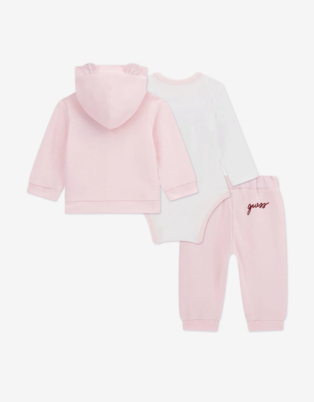 Baby Girls Teddy Bear Tracksuit Set in Pink